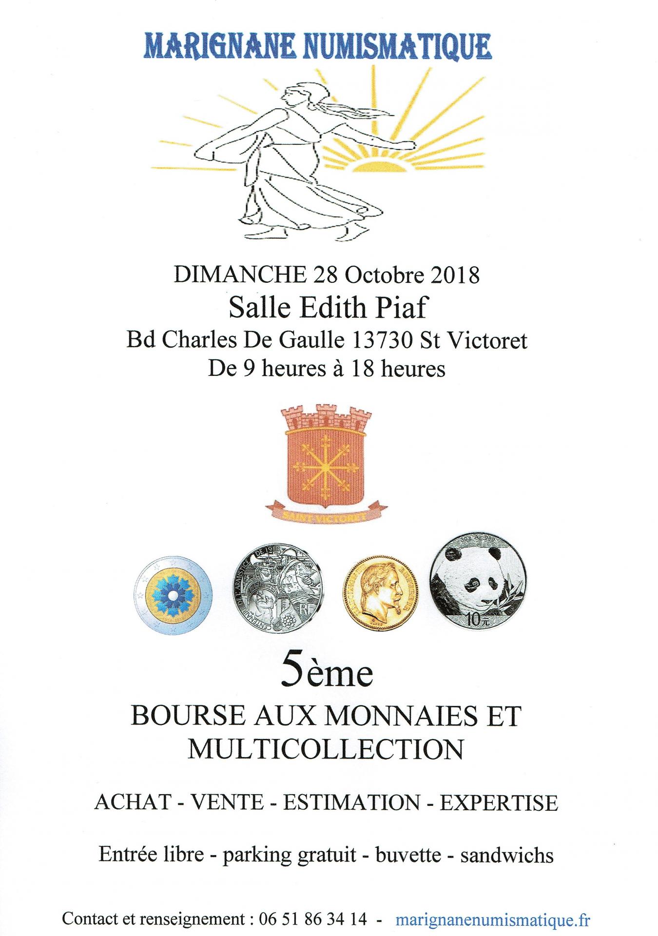 Bourse aux Monnaies du 28.10.2018