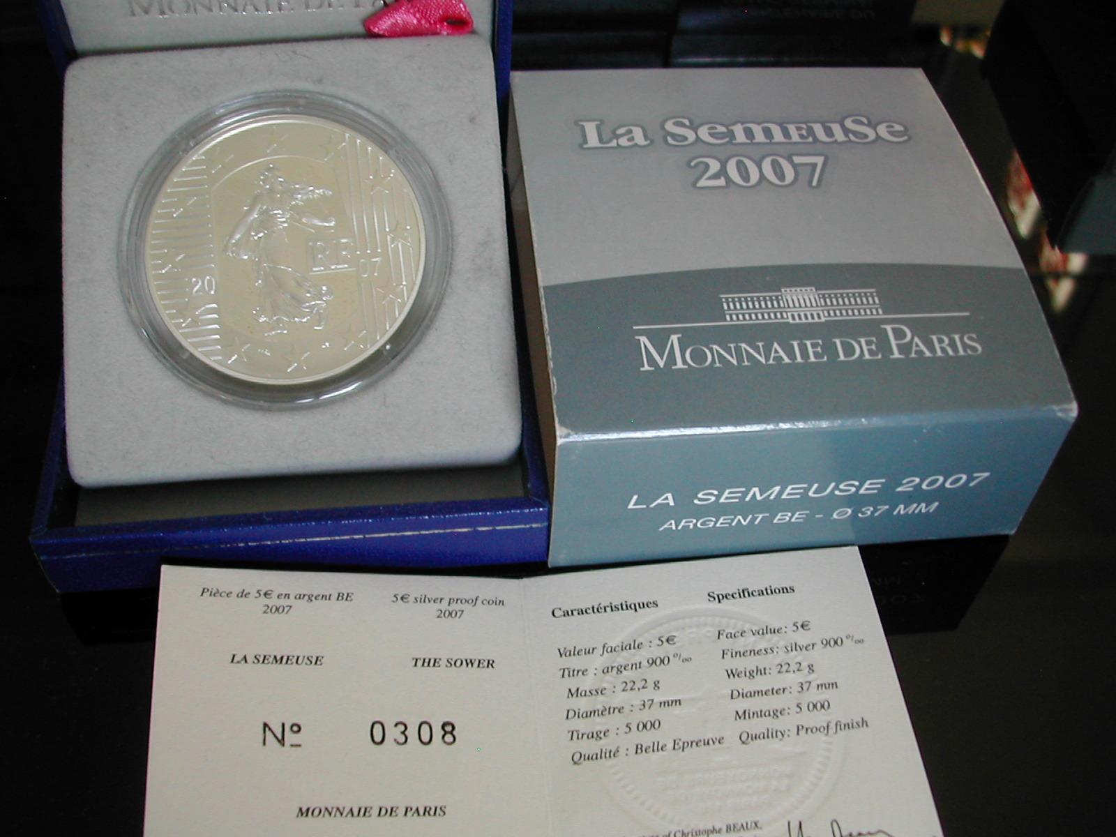 1 5 france 2007 la semeuse a
