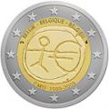 2 euros commemorative 2009 belgique 10 ans de l euro