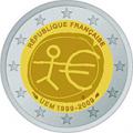 2 euros commemorative 2009 france 10 ans de l euro
