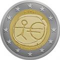 2 euros commemorative 2009 irlande 10 ans de l euro
