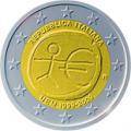 2 euros commemorative 2009 italie 10 ans de l euro