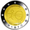 2 euros commemorative 2009 pays bas 10 ans de l euro