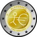2 euros commemorative 2009 slovaquie 10 ans de l euro