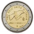 2 euros commemorative 2011 italie