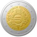 2 euros commemorative 2012 autriche 10 ans de l euro