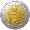 2 euros commemorative 2012 espagne 10 ans de l euro