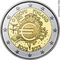 2 euros commemorative 2012 finlande 10 ans de l euro