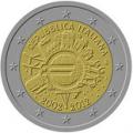 2 euros commemorative 2012 italie 10 ans de l euro