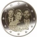 2 euros commemorative 2012 luxembourg mariage