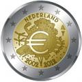 2 euros commemorative 2012 pays bas 10 ans de l euro