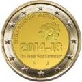 2 euros commemorative 2014 belgique