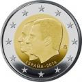2 euros commemorative 2014 espagne juan carlos felipe iv