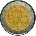 2 euros commemorative 2014 mur berlin vatican