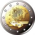 2 euros commemorative 2015 andorre 25 ans