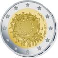 2 euros commemorative 2015 espagne drapeau europeen