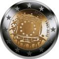 2 euros commemorative 2015 estonie drapeau europeen