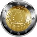 2 euros commemorative 2015 slovaquie drapeau europeen