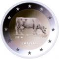2 euros commemorative 2016 lettonie industrie laitiere