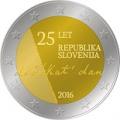 2 euros commemorative 2016 slovenie anniversaire independance