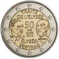 2 euros commemorative france 2013 traite de l elysee