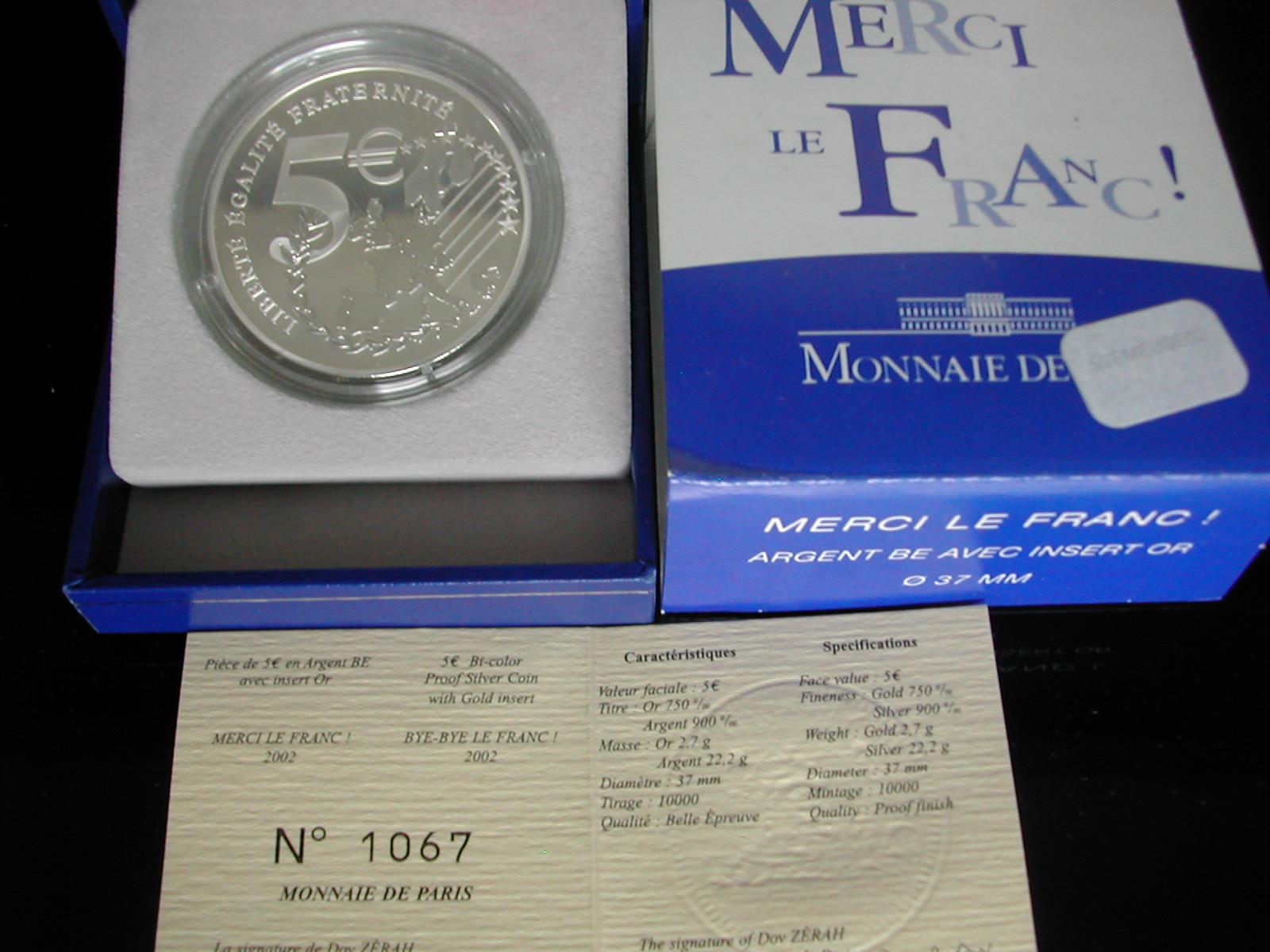 5 france 2002 semeuse d