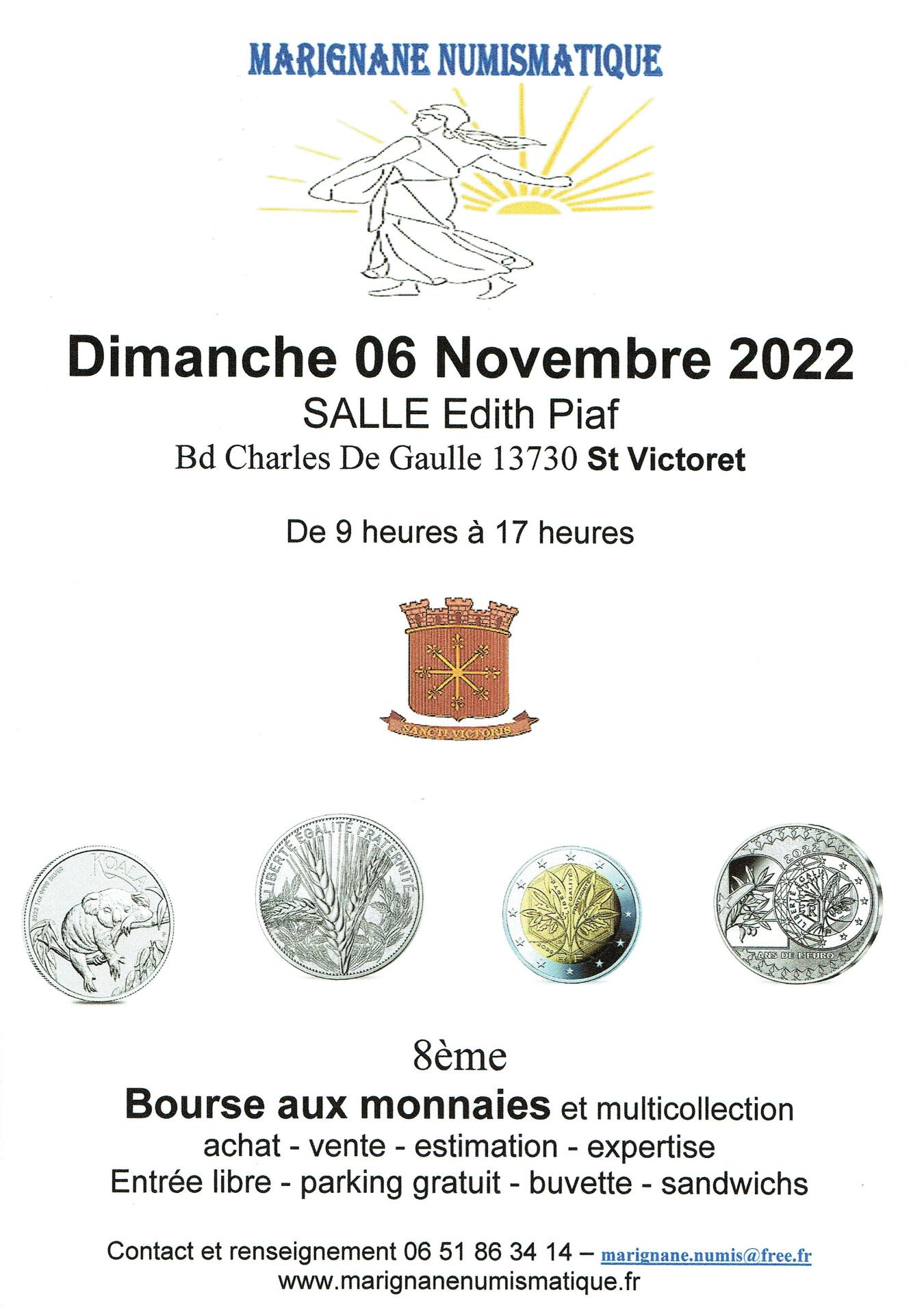 Afficche bourse 06 11 2022 edith piaf blanche