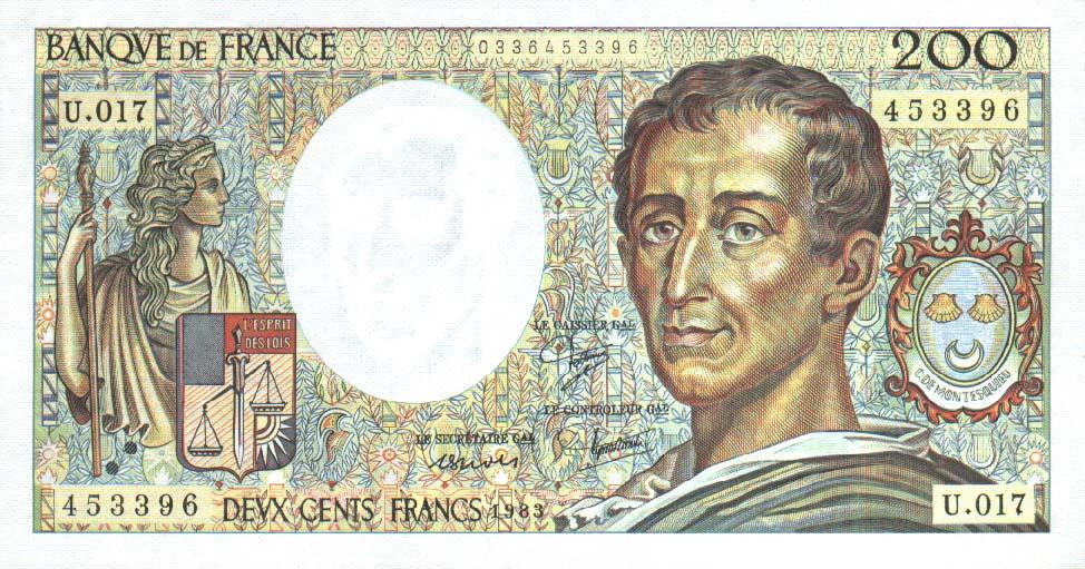 France 200 francs 1983 a