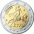 Piece 2 euros grece