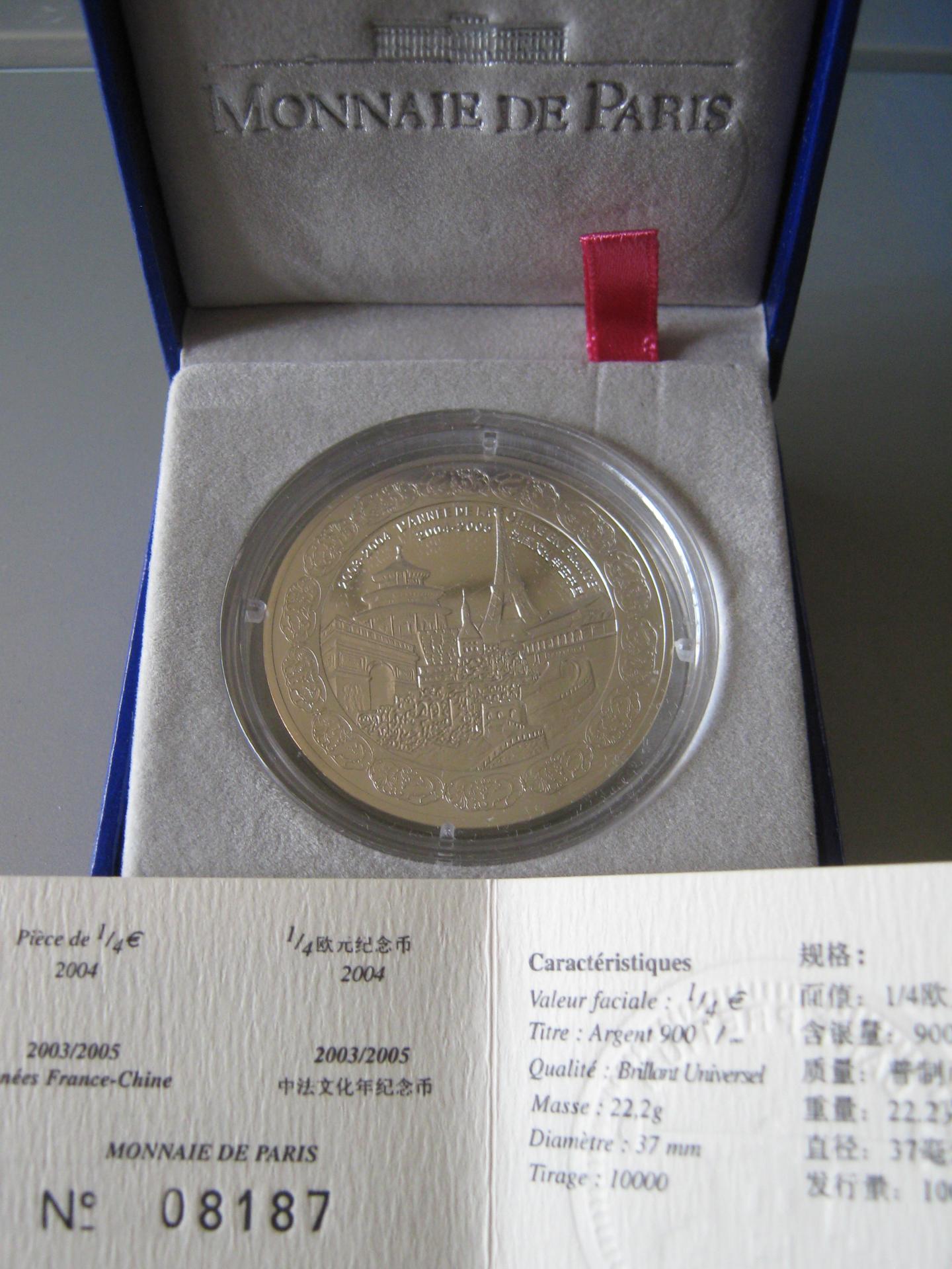 Quart france chine 2004 f